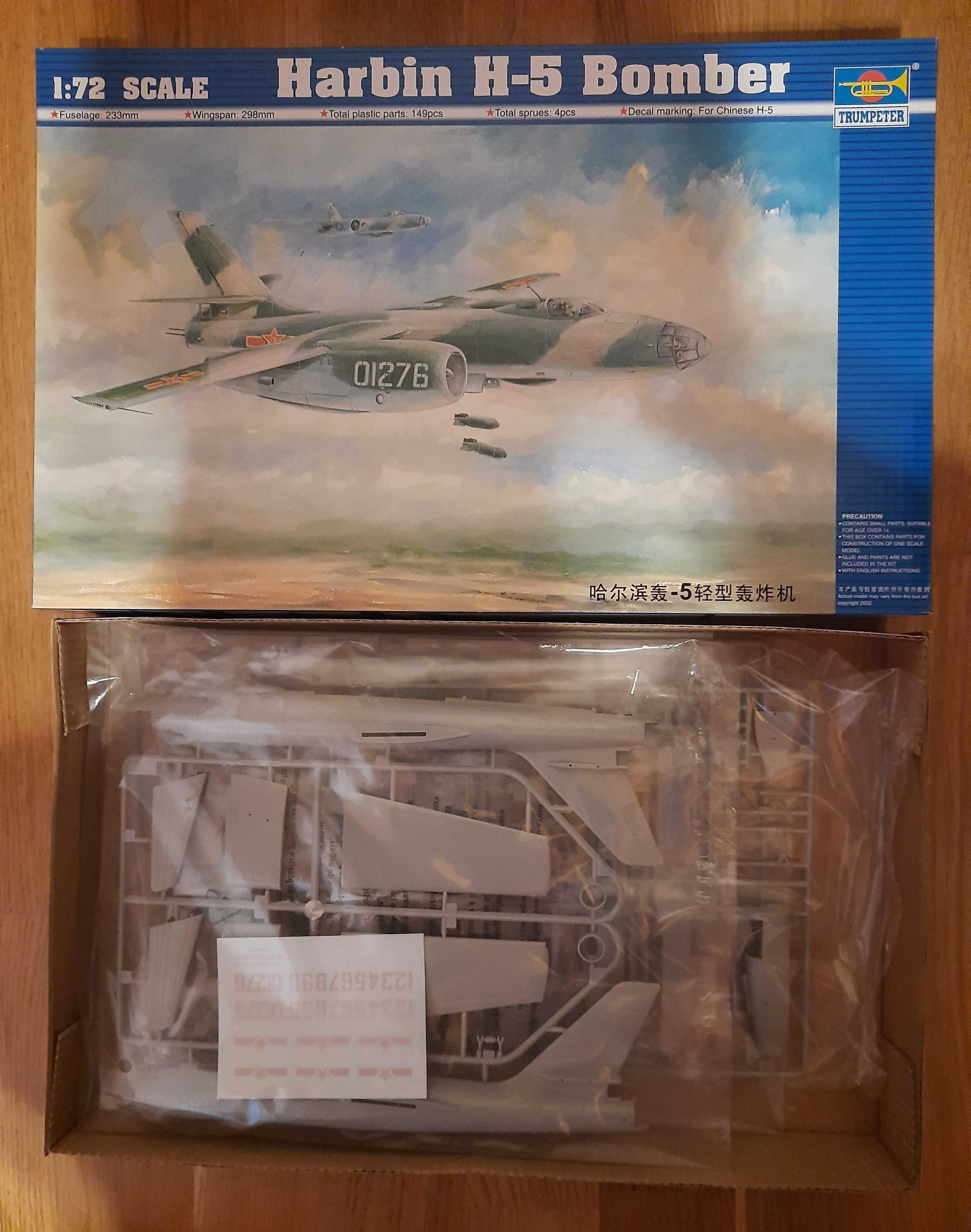 Trumpeter model do sklejania Harbin H-5 Bomber skala 1/72