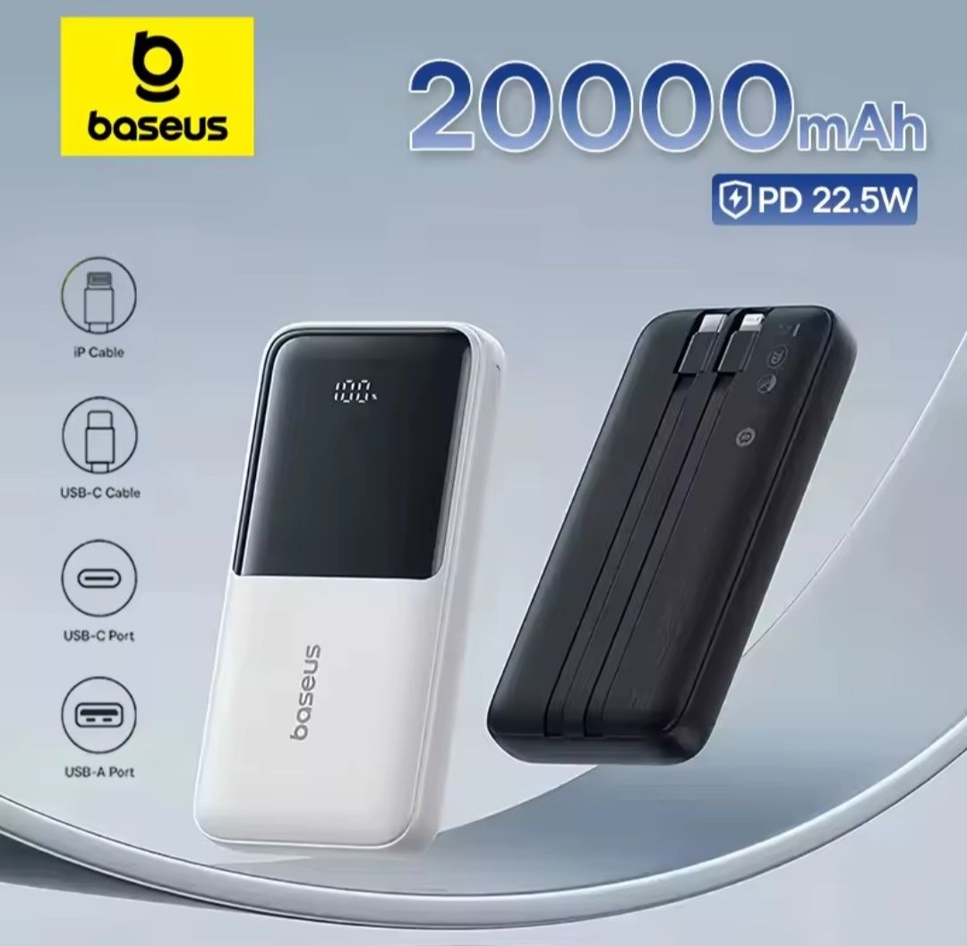 Новий powerbank повербанк Baseus Lipow 20000mAh 22.5W Оригінал