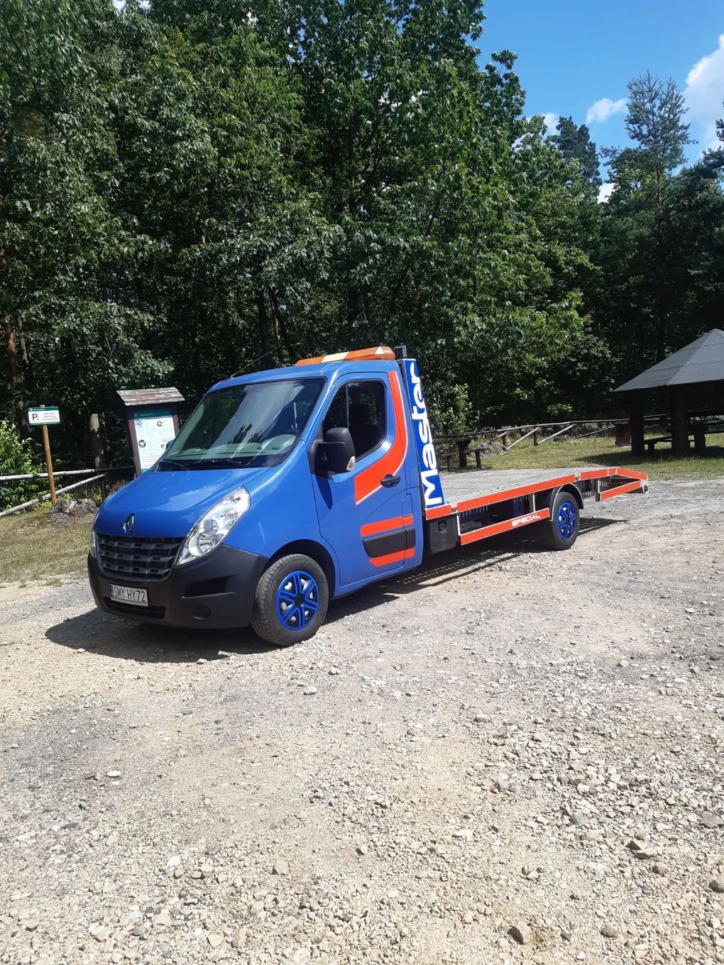Renault Master AUTOLAWETA  Autolaweta.Bardzo niski przebieg.Aluminiowy najazd