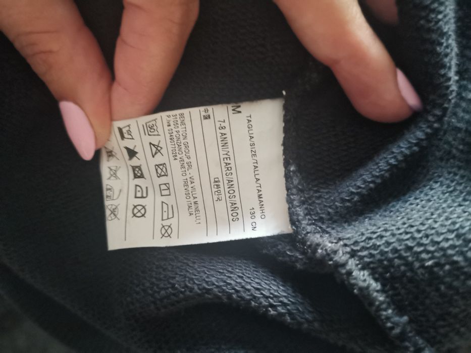 Camisola benetton 7/8anos
