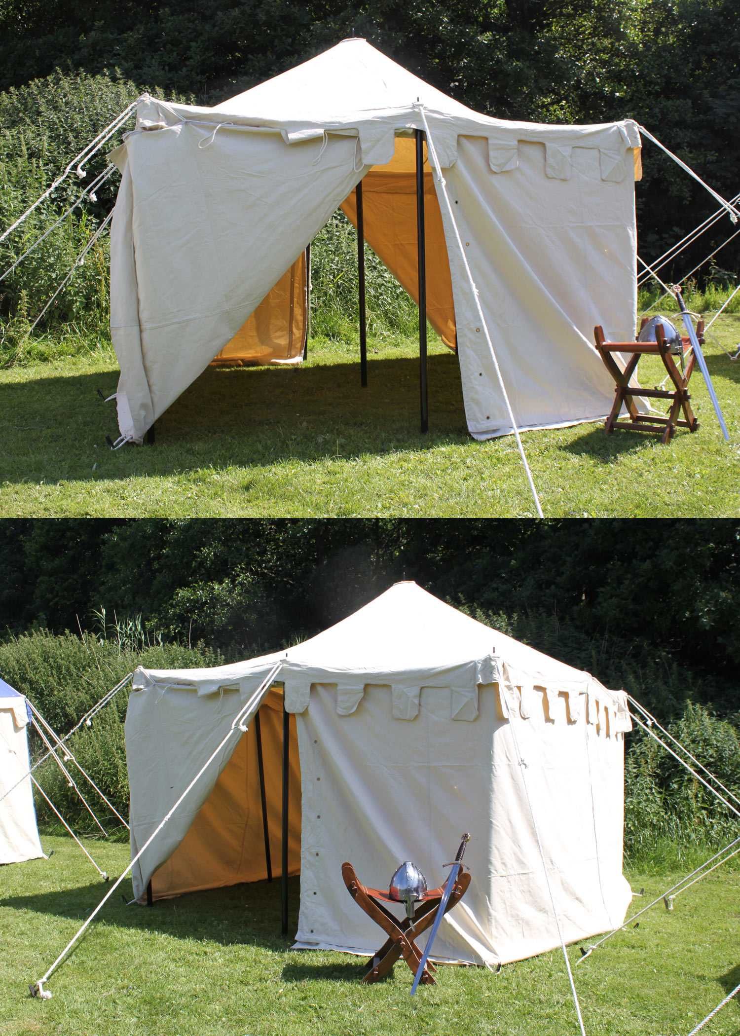 Namiot Rycerski Herold, 3 X 3 M,  Kolor Naturalny - Bm
