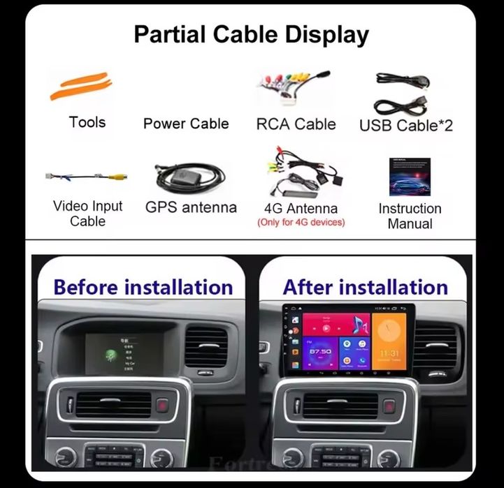 Rádio Android Volvo S60