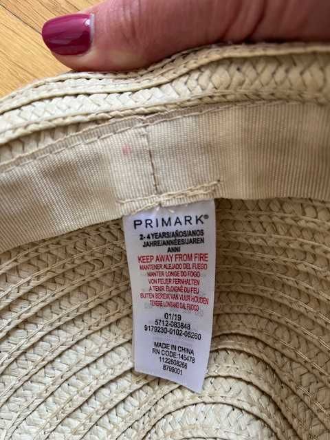 letni kapelusz Primark na 2-4 lata