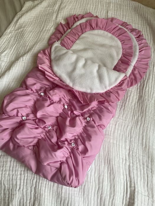 Теплий конверт для новонародженого, на блискавці