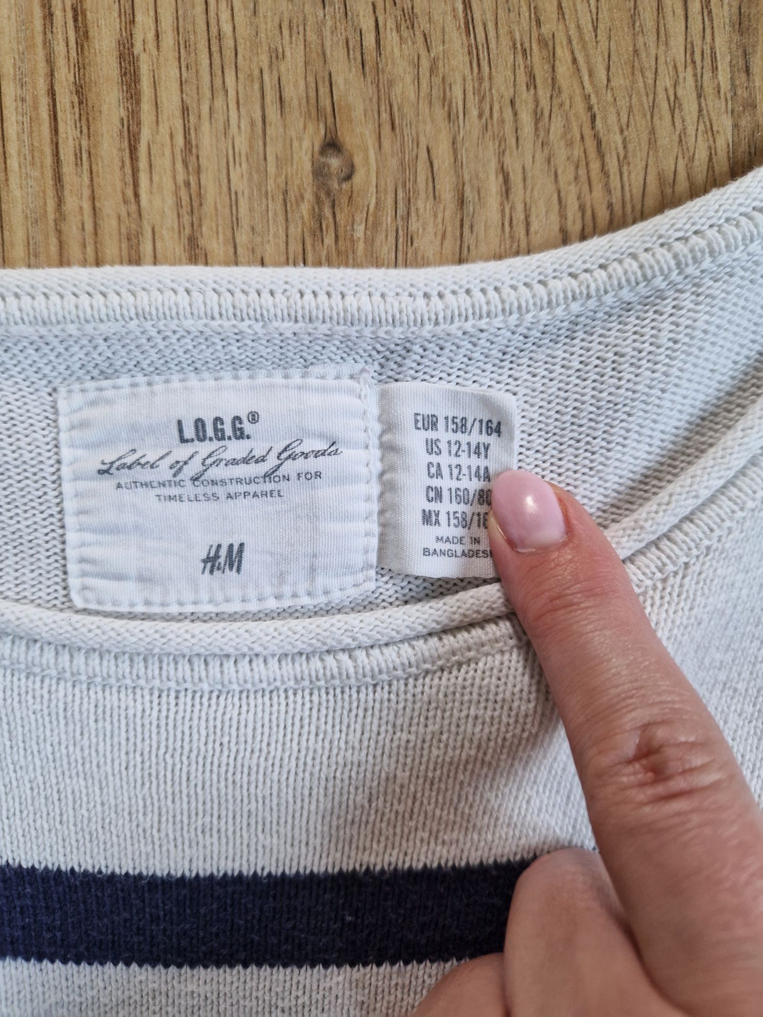 Bluzka sweter sweterek h&m 158 164 cm śliczny