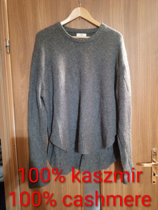 Asymetryczny oversize miękki ciepły Sweter kaszmirowy xxl