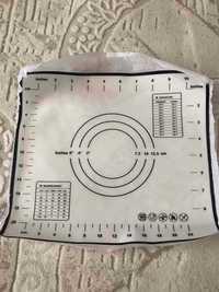 Силиконовый термостойкий коврик для выпечки, раскатывания теста