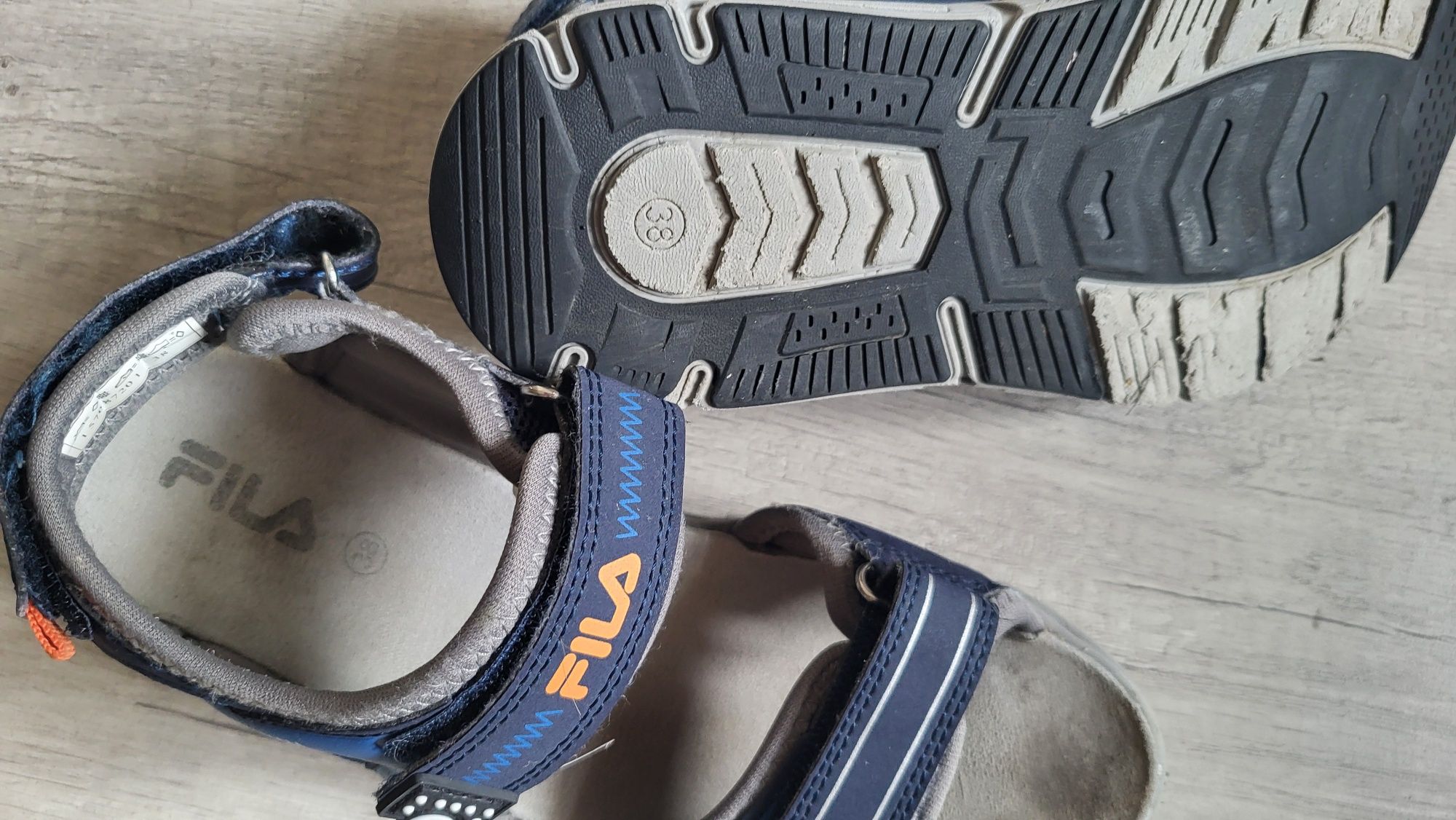 Markowe sandały chłopięce Fila roz 38