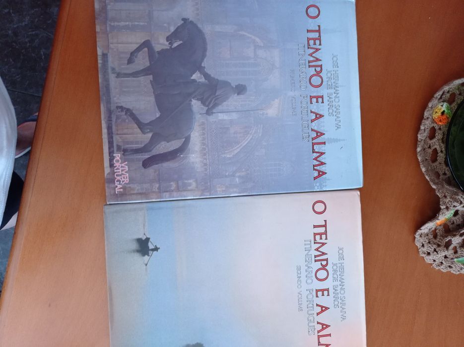 2 livros de José Hermano Saraiva ,o tempo e a alma Itenerario Portuguê