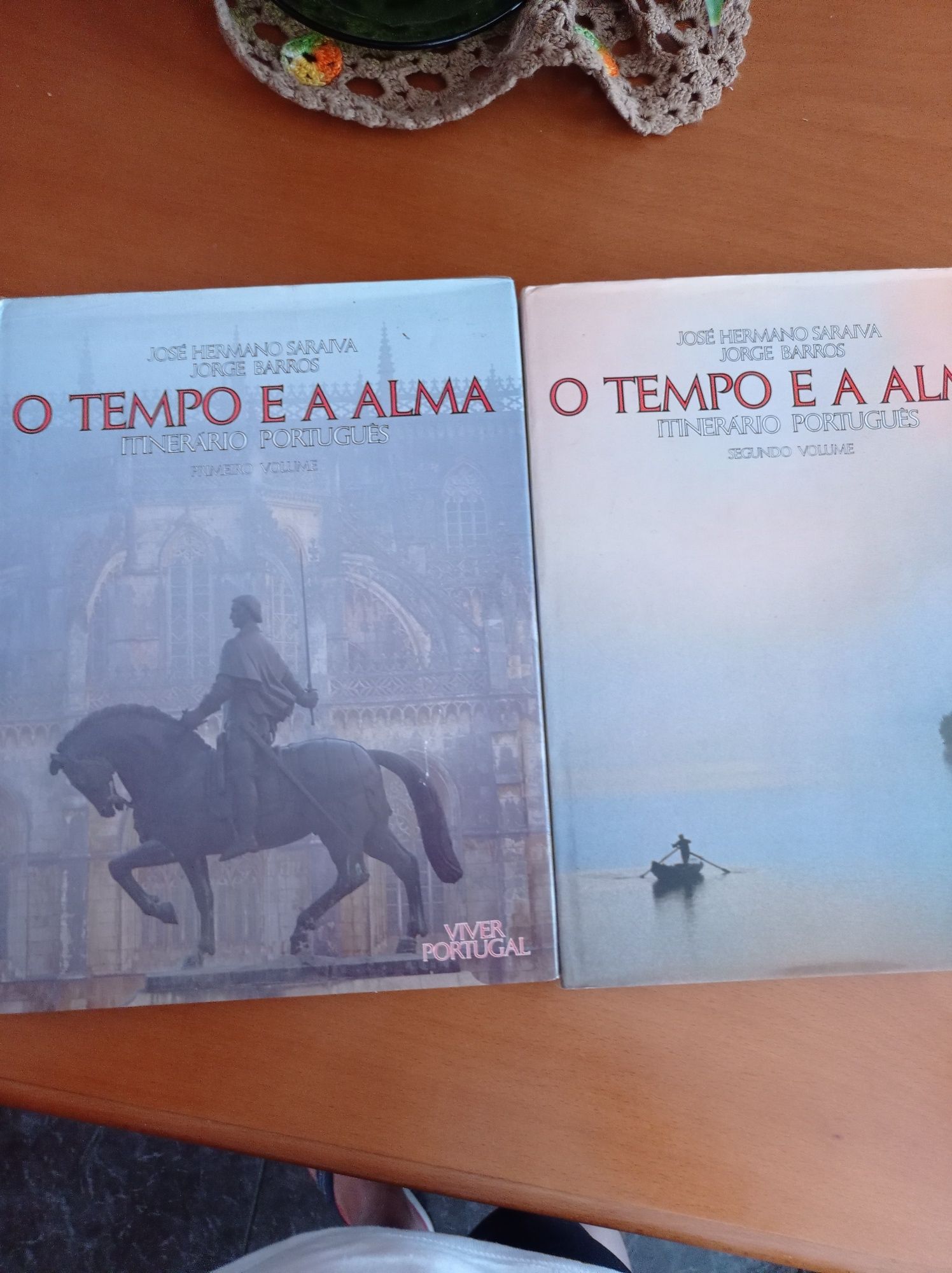 2 livros de José Hermano Saraiva ,o tempo e a alma Itenerario Portuguê