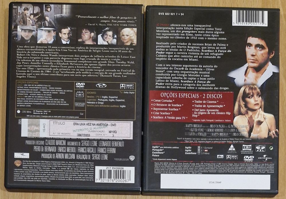 DVDS filmes Clássicos Edições Especiais