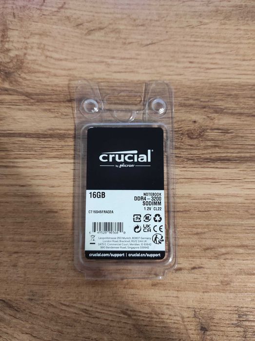 Ram Crucial 16 GB DDR-4 3200 SODIMM