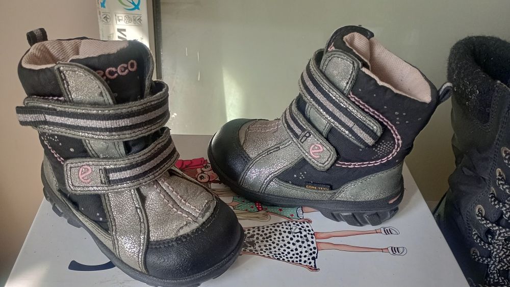 Зимние термо ботинки Ecco 21,22 р