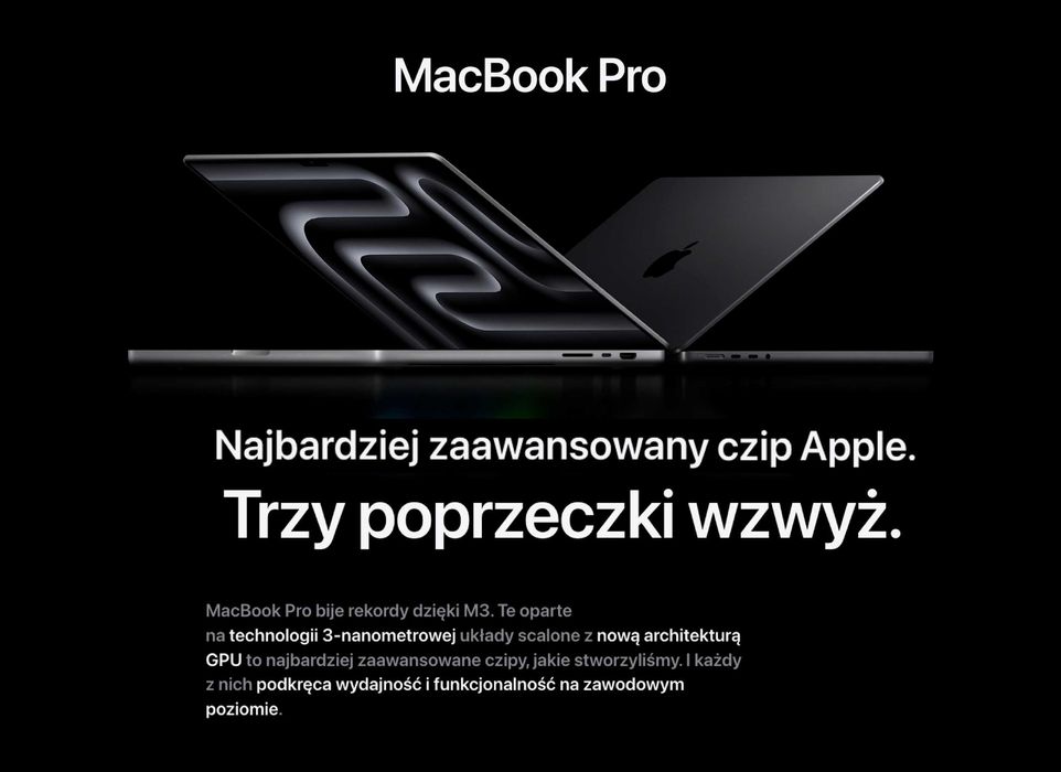 NOWY Apple MacBook Pro 14 M3 16RDZ 512GB SLVR PL GW+UBEZP 3LATA! FV23%