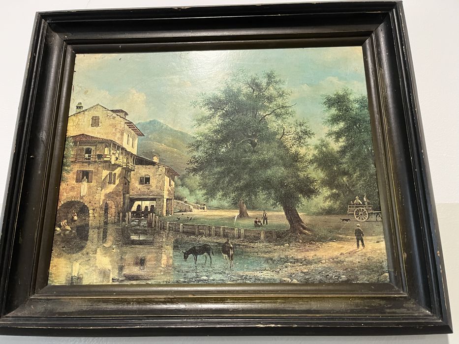 Obraz malowany na plycie