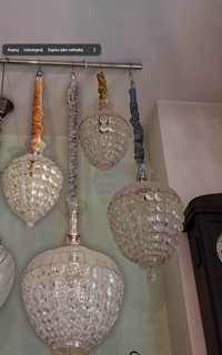 Lampy wiszące z kryształkami