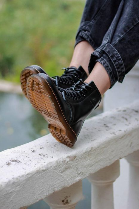 Ботинки мужские Dr. Martens 1460 Black 11822006 Доктор Мартинс (ХУТРО)