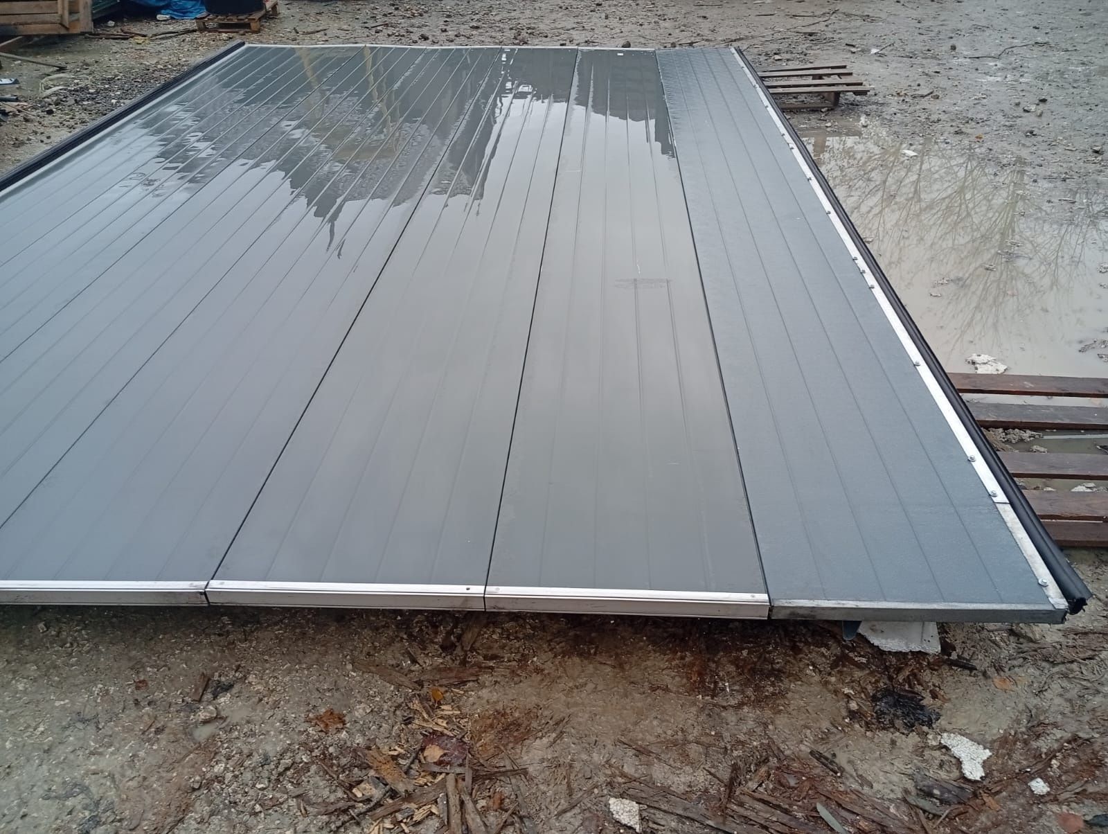 Brama segmentowa garażowa panelowa  przemysłowa 602x394 wysoka .transp