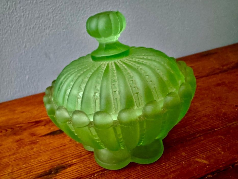 Vintage Peças vidro verde centenarias