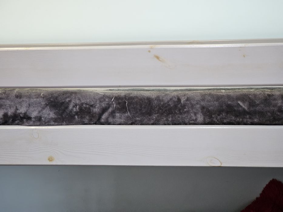 Łóżko piętrowe z tapczanem lita sosna 90x200