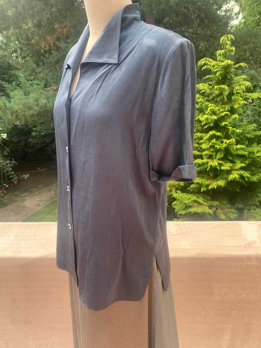 Nowa bluzka w stalowoniebieskim kolorze, rozm L-XL