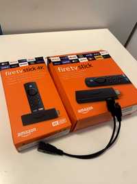 Fire TV stick 4K + Fire TV stick + cabo