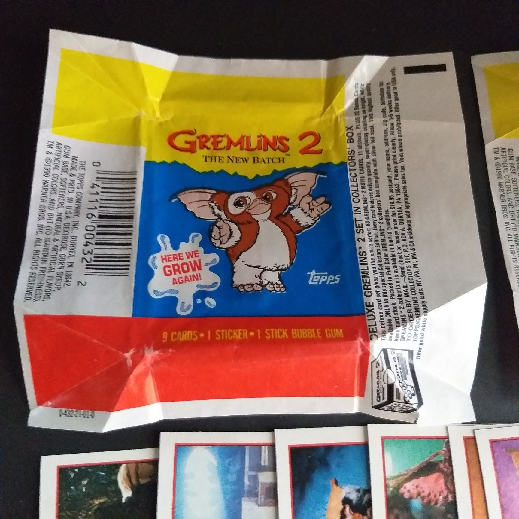 20 Cartas Topps Gremlins 2