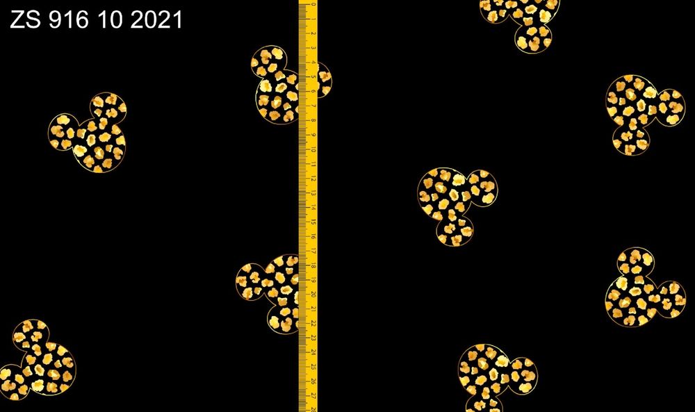 Tkanina wełna/flausz np. na płaszcz,  z drukiem cyfrowym Myszka Miki