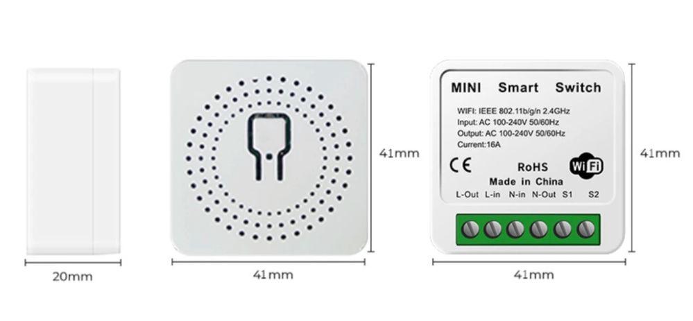 Przekaźnik ścienny współpracuje z Apple HomeKit Alexa SmartThings 16A