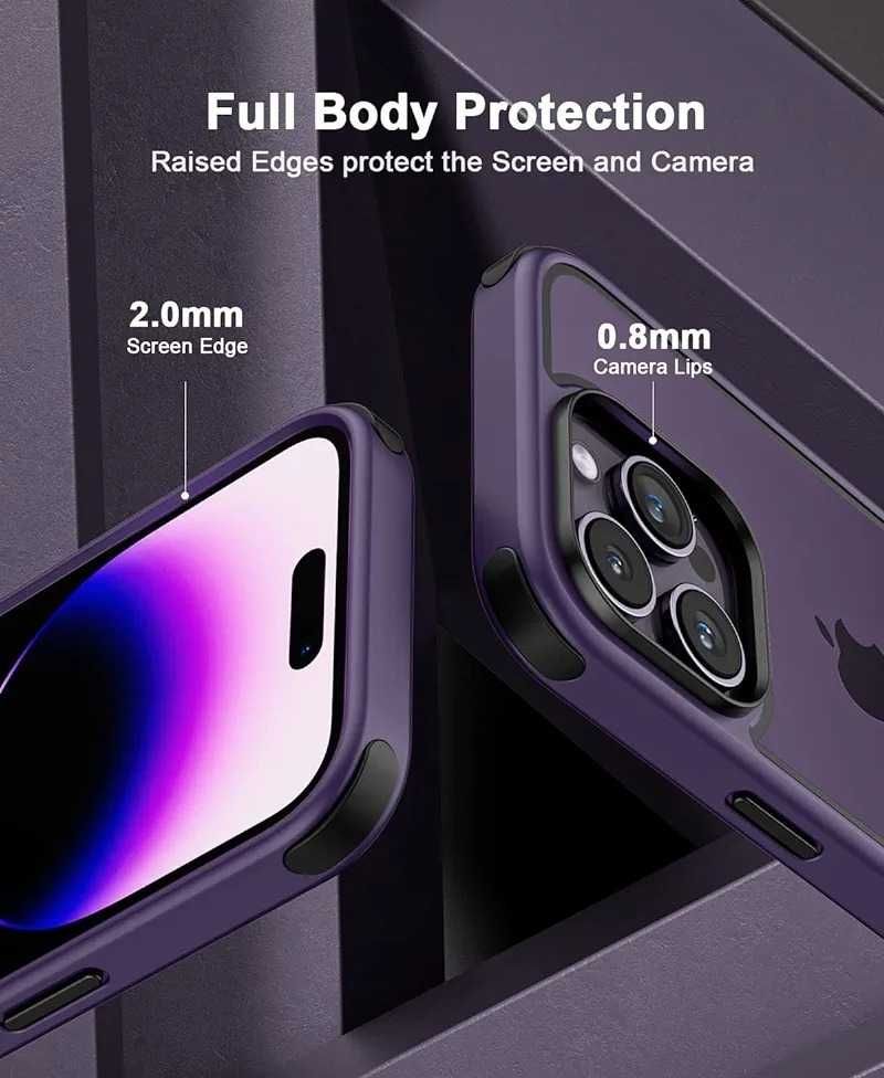 Etui do IPhone 14 Pro Anti-Shock 360° Przezroczyste