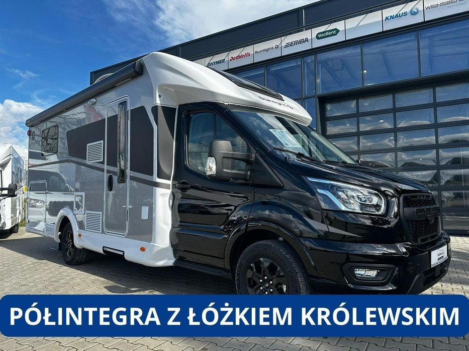 Sunlight T690L  Przestronna półintegra z łóżkiem królewskim. 5-osobowa! Warszawa!