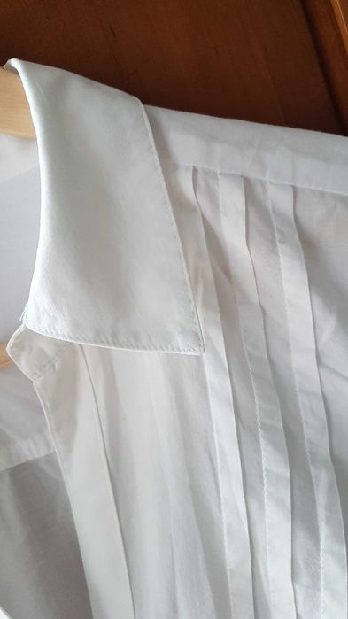 Elegancka biała  bluzka dla ciężarnej rozmiar M L