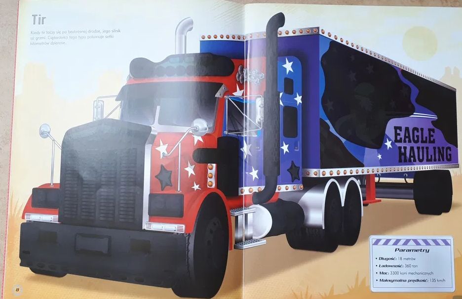 Książka nowa "Zbuduj wielkie ciężarówki z naklejkami"