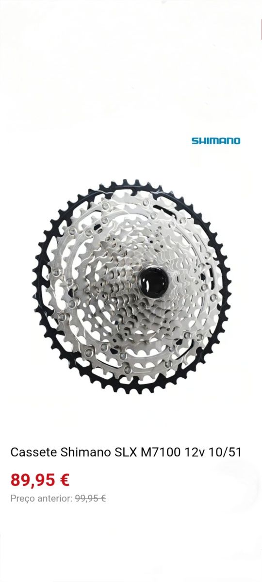 Cassete Shimano Slx M7100 12v 10/51