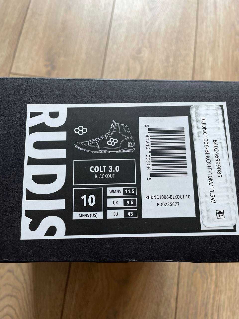 Борцівки, Боксерки взуття RUDIS Colt 3.0 - чорне