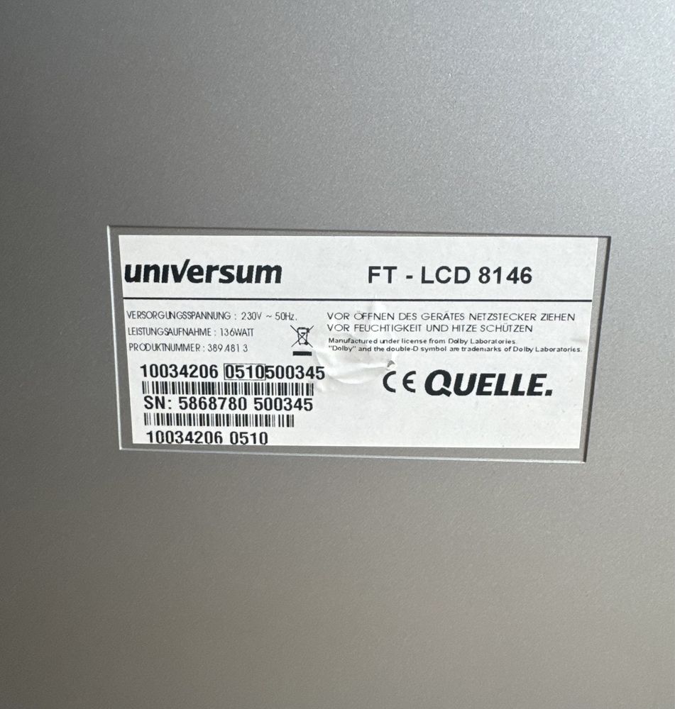 Телевізор Universum FT-LCD 8146 | 32 дюйма (81 см)