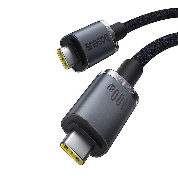 Kabel Baseus Crystal Shine CB USB-C / USB-C USB3.2/100W 20Gbps 1.5m -