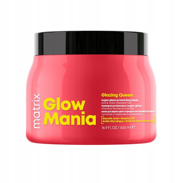 Matrix Glow Mania Wzmacniająca Maska do Włosów Farbowanych 500 ml