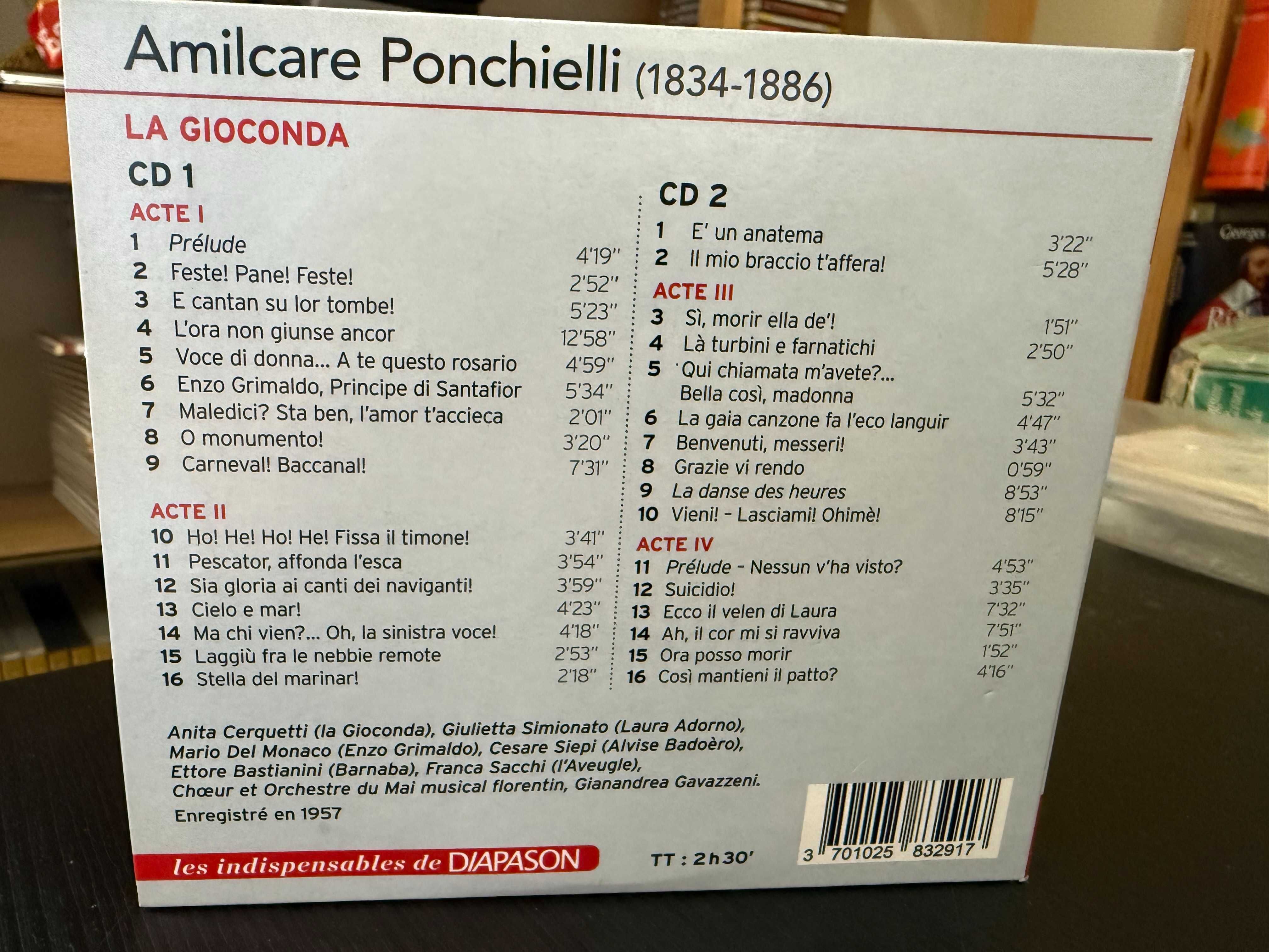 Ponchielli – La Gioconda – Cerquetti, Simionato, Monaco – Gavazzeni