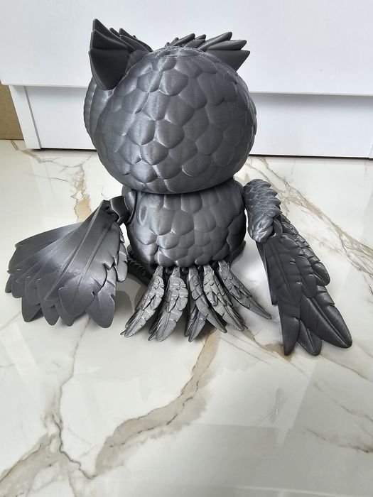 Сова игрушка подвижнпя petgижная 3D печать