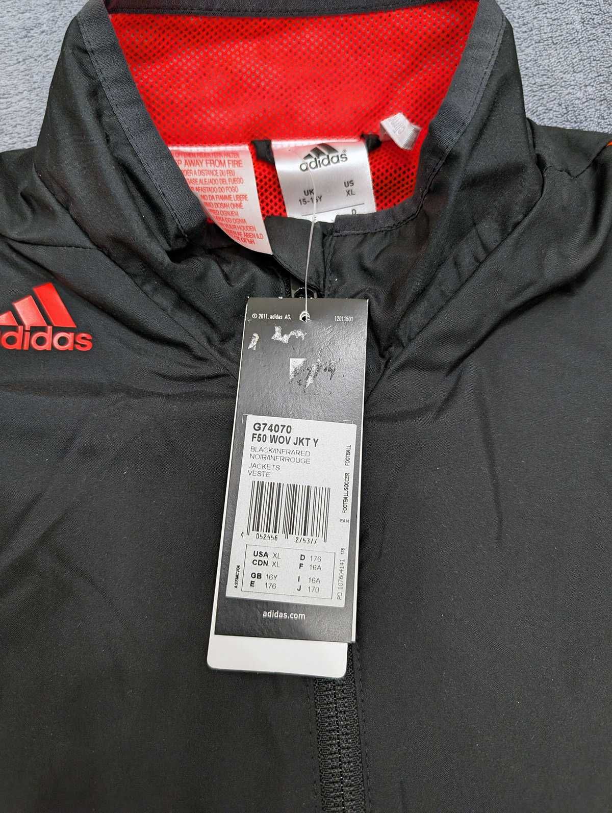 Adidas nowa kurtka wiatrówka sportowa football S G74070