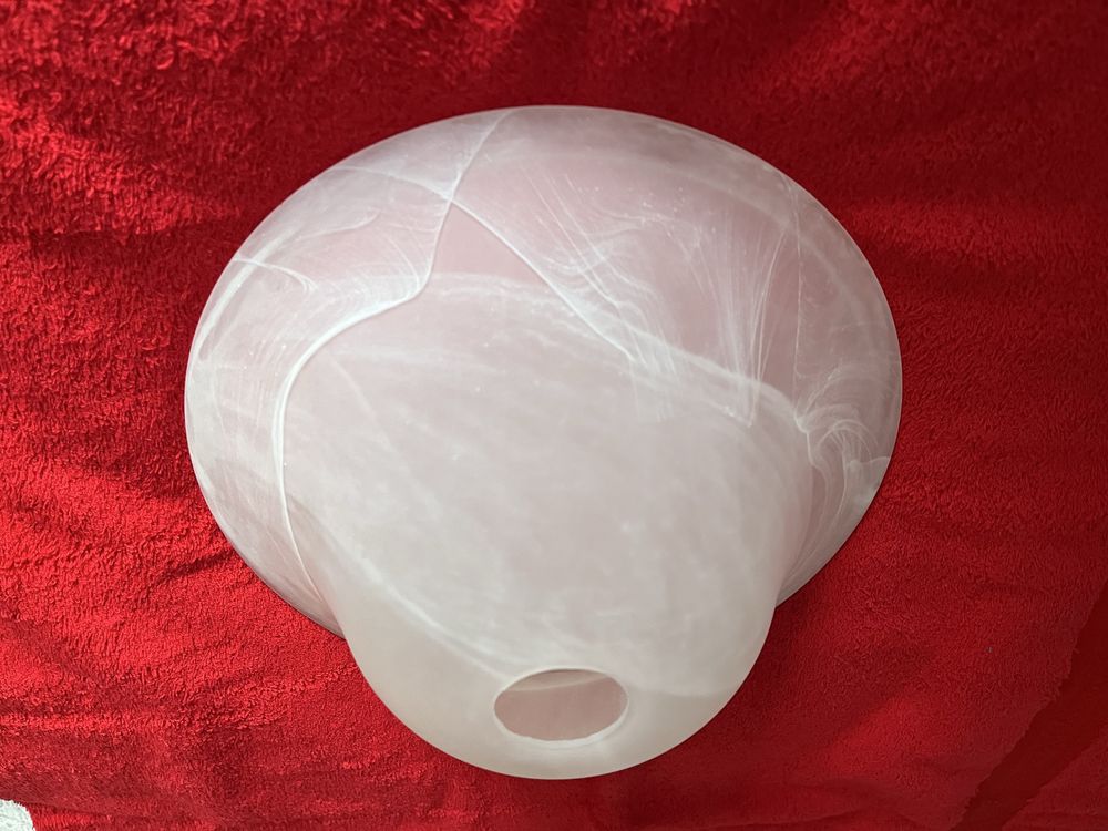 Klosz szklany alabaster do lamp, żyrandoli, klosz E27