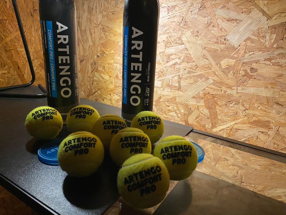 Raquete ténis Prince 300g + Raquete Artengo + 8 bolas artengo (novas)