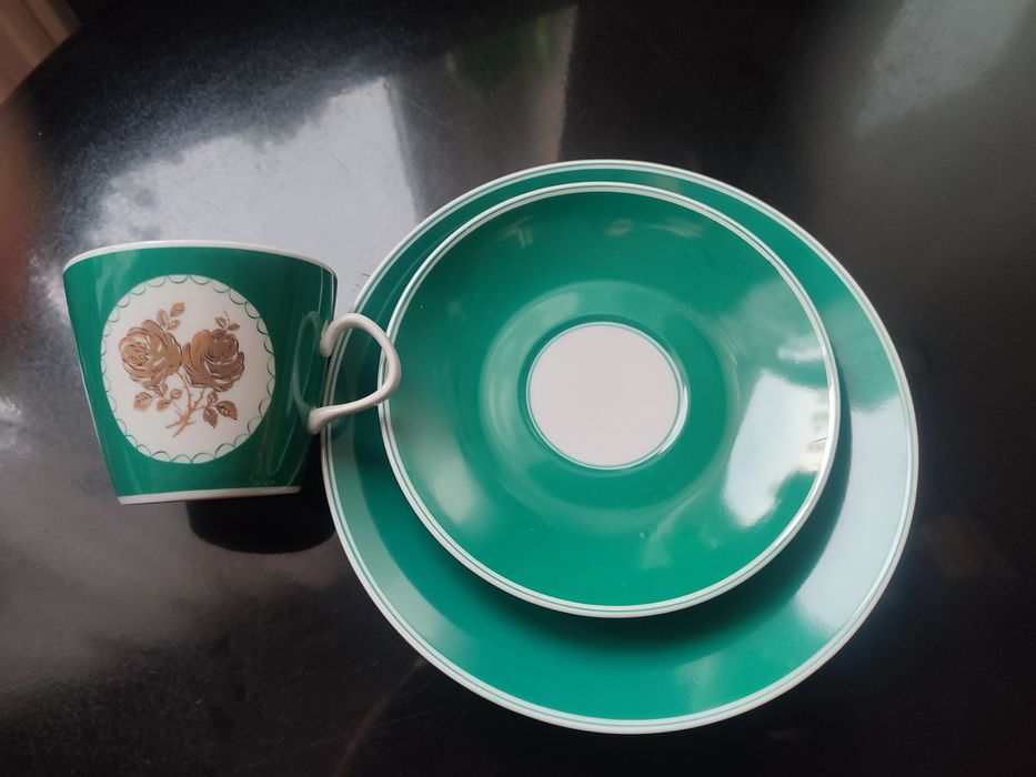 Śliczne stare trio porcelana Lichte