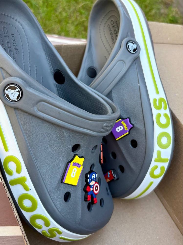 Крокси сірі Crocs BayaBand оригінал 40, 41/42, 44 розмір