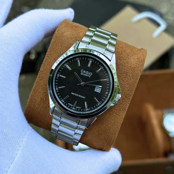 Наручний годинник Casio MTP-1183A Silver/Black | наручные часы | Касио