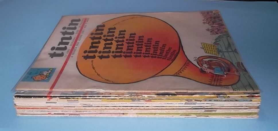 TINTIN - Lote de revistas do 1º ano (1968)