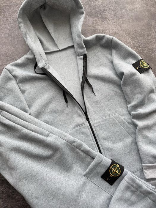 Спортивний костюм STONE ISLAND зима сірий