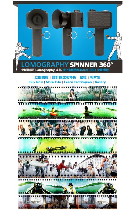 Camara 35mm Lomography Spinner 360°