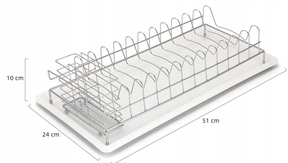 Funkcjonalna suszarka OCIEKACZ DO NACZYŃ na talerze sztućce
